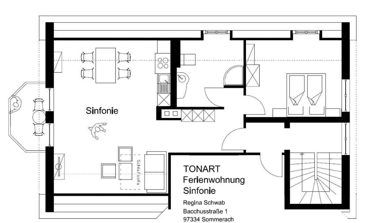 Ferienwohnung Tonart Зомерах Екстериор снимка